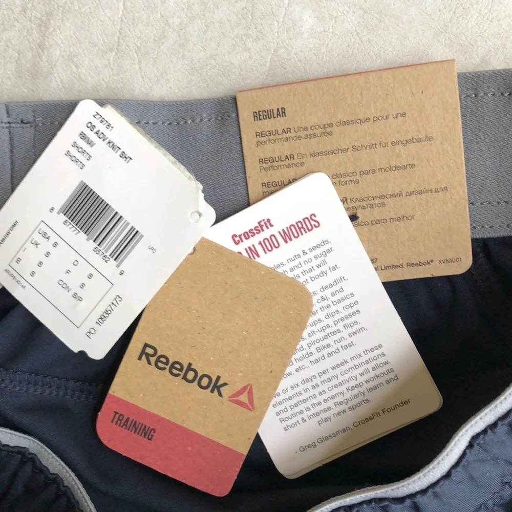 Reebok Men’s PlayDry Classic Cut for Built-In Performance Workout Shorts Size S
